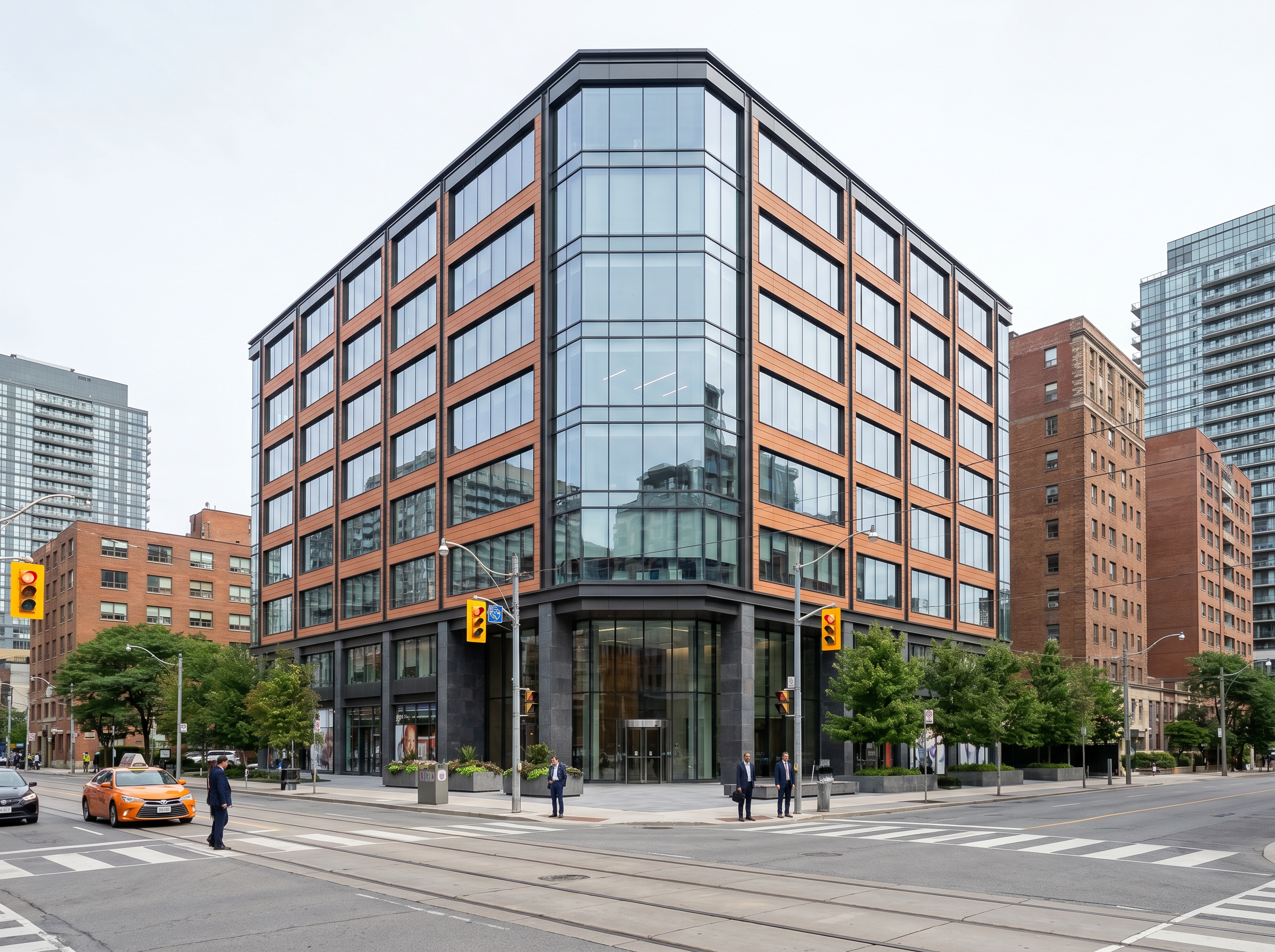 Modern corporate office building